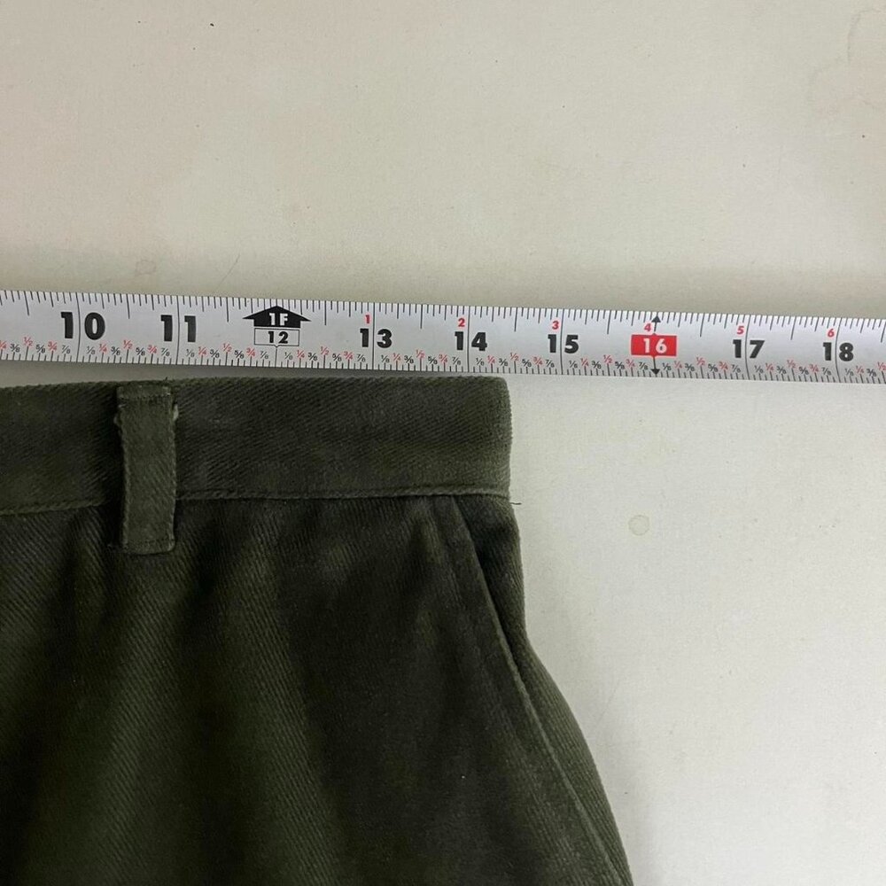 vintage 90s green elevated basic button front mid… - image 5